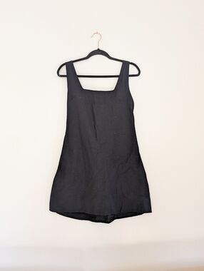 Cotton Linen Blend Mini Dress
